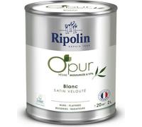 Peinture O'PUR murs, boiseries & radiateurs - RIPOLIN - 472822 - Blanc - Satin veloute - 2 L