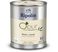 Peinture O'PUR murs, boiseries & radiateurs - RIPOLIN - 472823 - Blanc cassé - Satin veloute - 2 L
