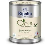 Peinture O'Pur Murs, Boiseries & Radiateurs - Ripolin - 472823 - Blanc Cassé - Satin Veloute - 2 L Blanc cassé G