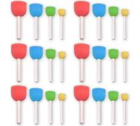 Peinture Outil éponge Réutilisable Manche en bois Dessin Brosse jouet pour studios d'art Fêtes d'anniversaire Ecoles Enfants