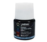 Peinture P.Bo Déco Noir Profond Brillant 45ml Pebeo