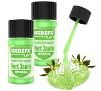 Peinture Paillette Comestible Vert Jaune - Liquide Colorant Alimentaire Paillette, Peinture Paillette Alimentaire pour GâTeaux, Biscuits, Bonbons, Boissons, Chocolats - 24g