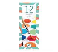 Peinture - palette de 12 couleurs gouache
