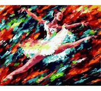 Peinture par chiffres Images à peindre - Ballerine colorée 50x40 cm
