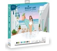 Peinture par nume ros 30x30cm Retour de plage Aqua