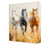 Peinture par Numéro Abstrait Cheval, Activité Manuelle Adulte, DIY Peinture Numero Enfant, Coloriage Numerote Adulte, Avec Pinceaux et Paint Acrylique, Décoration Maison (Sans Cadre) 70x90cm T-111