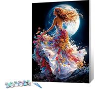 Peinture par Numero Adulte Abstrait DIY Oil Painting Kits on Canvas for Beginner, with Brushes and Acrylic Pigment, Paint by Numbers Enfant Femme Loisirs Créatifs Adultes, 60x80 (Sans Cadre) 0j-342