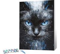 Peinture par Numero Adulte Abstrait DIY Oil Painting Kits on Canvas for Beginner, with Brushes and Acrylic Pigment, Paint by Numbers Enfant Chat Loisirs Créatifs Adultes, Cadeau Femme, 50x70 0j-334