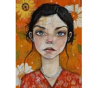 Peinture par Numero Adulte Afrique Peinture par Numéro Débutants, Coloriage par Numéro Adulte avec Pigment Acrylique, Femme Activité Manuelle Enfant Paint by Numbers, Décoration Murale 60x80 cm O-7476