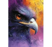 Peinture par Numero Adulte Aigle Peinture Numero, Paint by Number Oiseau Paint by Numbers for Adults avec 3 Pinceaux et Acrylique pour Decoration Murale Chambre, Cadeau Femme 30 x 40 cm -zjn2507PR