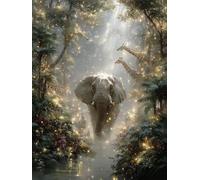 Peinture par Numero Adulte Animal Peinture Numero Usine Painting by Numbers, Kit de Bricolage Activite Manuelle Adulte par Débutants, Décoration de la Maison, Cadeau Femme Avec Cadre 100x135cm T-8W11