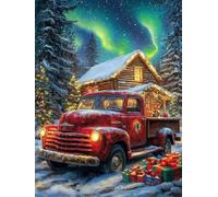 Peinture Par Numéro Adulte, Aurora NoëL, DIY Kits de Peinture au Numéro, High Definition Canvas Acrylique Set, for Décoratif Pour la Maison, Sans Cadre 30x40cm WM5L-294