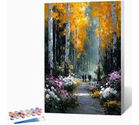 Peinture par Numero Adulte Automne Paysage Loisirs Créatifs Adultes, DIY Coloriage Numerote avec Pigment Acrylique pour Débutants Enfant, Art Peinture Numero, Decoration, Cadeau 100x135cm -WX251034