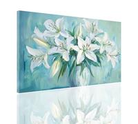 Peinture par Numero Adulte Bouquet de fleurs Peinture Numero Lis, Activité Manuelle Adulte Bricolage Peinture à l'Huile sur Toile Artisanat Paint by Numbers pour Décoration Chambre 30x40cm 2y-102