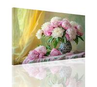 Peinture par Numero Adulte Bouquet de fleurs Peinture Numero Pivoine, Activité Manuelle Adulte Bricolage Peinture à l'Huile sur Toile Artisanat Paint by Numbers pour Décoration Chambre 70x100cm 2y-96