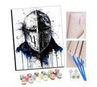 Peinture par Numéro Adulte Bricolage Tableau Peindre par Nombre pour Jouets à peindre cadeaux peints à la main Bleus blindés Home Decor 40x50cm Avec cadre