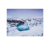 peinture par numero adulte Cadeau de Peinture à l'huile de Bricolage numérique，Islande - Un rêve d’hiver，pour Enfants Adultes Peindre par Nombre Kits Home Decor（40x50cm）15.7x19.6 pouces-AS39