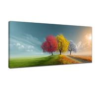 Peinture par Numero Adulte Coloré, Kits de Peinture au Numéro Arbre Paint by Numbers, DIY Activité Manuelle Adulte Avec Pinceaux et Pigment Acrylique pour Deco Maison, Cadeau Femme (40x90cm) Y3-970