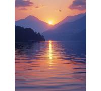 Peinture par Numero Adulte Coucher de soleil Loisirs Créatifs Adultes, Peinture Numero Enfant, Plage Kit Peinture Adulte, Toile 30x40cm avec Peintures et Pinceaux, Decoration Maison, Sans Cadre x-z850