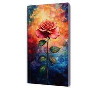 Peinture par Numero Adulte couleur orange Rose, Peinture à l'huile Bricolage avec Brosses et Peintures, pour Enfants Débutants Facile sur Toile Peintures Acrylique, Décor Maison Cadeaux 90x180cm D-39