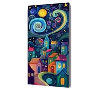 Peinture par Numero Adulte Dessin animé ciel étoilé, Peinture à l'huile Bricolage avec Brosses et Peintures, pour Enfants Débutants Facile sur Toile Peintures Acrylique, Décor Cadeaux 50x100cm D-275