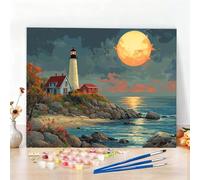 Peinture par Numero Adulte Dessin Animé Peinture Numero Tour Diamond Painting, DIY Creatif Toile 70x50cm Numéro d'art Complet Painting by Numbers pour Chambre Décoration Murale, Sans Cadre W6-538