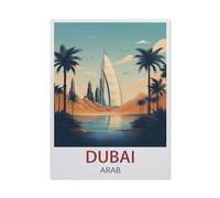 Peinture par Numero Adulte，Dubaï, Émirats arabes unis，DIY Acryliques Peinture,Kit de Peinture à l'huile sur Toile pour Débutants avec Brosses et Acryliques Peintures pour Maison Décor（30x40cm）-X88