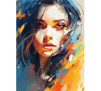 Peinture par Numero Adulte et Enfant, DIY Peinture Numero Adulte Femme, Activité Manuelle Kit de Loisirs Créatifs Adultes, DIY Abstrait Peinture Numéro Kit Complet, Decoration Chambre Cadeaux 40x50cm
