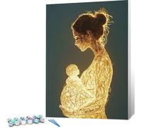 Peinture par Numero Adulte Femme DIY Oil Painting Kits on Canvas for Beginner, with Brushes and Acrylic Pigment, Paint by Numbers Enfant Abstrait Loisirs Créatifs Adultes, 90x120 (Sans Cadre) 0j-366