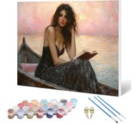 Peinture par Numero Adulte Femme Peinture Numero, Paint by Number RêVe Paint by Numbers for Adults Kit Peinture avec 3 Pinceaux et Acrylique pour Decoration Murale, Cadeau Femme 130x100CM -hjw250107B