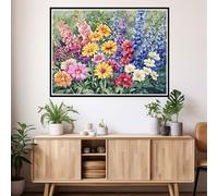 Peinture par Numero Adulte Fleur Peinture Numero Paysage, Activité Manuelle Adulte Bricolage Kit de Peinture à l'Huile sur Toile Artisanat Paint by Numbers pour Décoration Chambre 80x100cm 2y-668
