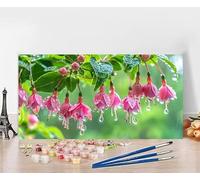 Peinture par Numero Adulte Fleur Peinture Numero Planter, DIY Paint by Numbers Activite Manuelle Adulte, Couleur Paintings par Débutants Décoration de la Maison, Cadeau Sans Cadre 70x140cm 8-6084