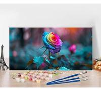 Peinture par Numero Adulte Fleur Peinture Numero Planter, DIY Paint by Numbers Activite Manuelle Adulte, Couleur Paintings par Débutants Décoration de la Maison, Cadeau Sans Cadre 80x160cm 0-0U20