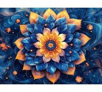 Peinture par Numero Adulte Fleurs, Coloriage par Numero Adulte Mandala, Numéro d'art Enfant 6 ans avec 3 Pinceaux et Avancé Peinture Acrylique pour Décoration Murale, Cadeau Femme 100x130cm YH2-728