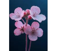 Peinture par Numero Adulte Fleurs de Cerisier Peinture Numero, Paint by Number Fleurs Paint by Numbers for Adults avec Pinceaux et Acrylique pour Decoration Murale, Cadeau 20x28 Pouces -zjn2507P0