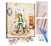 Peinture par Numero Adulte Grenouille de toilette DIY Peinture à l'huile Numéros Toile Paint by Numbers Peindre par Nombre Kits sans Cadre 40x50cm