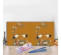 Peinture par Numero Adulte Japon Peinture Numero Grue Grande taille XXL 40x90cm Complet Kit Bricolage Loisirs Créatifs Adultes Débutant avec Acrylique et Pinceaux, Maison Décoration Halloween G8-172