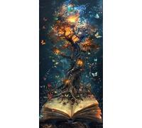 Peinture par Numero Adulte Livre De Magie Peinture Numero Enfant, Loisirs Créatifs Adultes Peinture Numero arbre Fantastique Peinture par Numéro Débutants, Decoration Murale, Cadeau Femme, 30X60CM