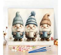 Peinture par Numero Adulte Mignon Peinture Numero Noël Diamond Painting, DIY Creatif Toile 120x90CM Numéro d'art Complet Painting by Numbers pour Chambre Décoration Murale, Sans Cadre, Cadeau W6-560