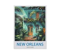 Peinture par Numero Adulte，Nouvelle-Orléans, Louisiane，DIY Acryliques Peinture,Kit de Peinture à l'huile sur Toile pour Débutants avec Brosses et Acryliques Peintures pour Maison Décor（40x50cm）-CO95