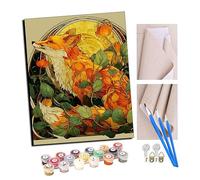 Peinture par Numéro Adulte Ombre du renard lunaire d'automne 40x50cm Bricolage Tableau Peindre par Nombre Jouets à peindre, cadeaux peints à la main Home Decor Avec cadre