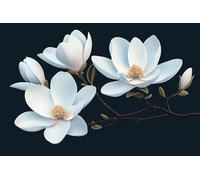 Peinture par Numéro Adulte Orchidées jade avec Pinceaux et Acryliques Bricolage Peintures Kits, pour la Décoration Intérieure, Loisirs Créatifs Activité Manuelle Adultes, 70x105cm (sans Cadre) e-1019