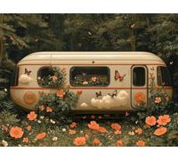 Peinture par Numero Adulte Papillon Peinture Numero, Paint by Number ForêT Paint by Numbers for Adults Kit Peinture avec 3 Pinceaux et Acrylique pour Decoration Chambre, Cadeau 50x40CM -yym25012GH