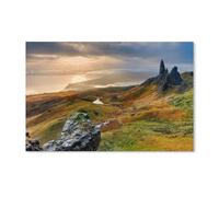 Peinture par Numéro Adulte，Paysage Ecosse Isle of Skye，Peinture par Numéro pour Enfants, Débutants Loisirs Créatifs Adultes Bricolage Peinture à l'huile Livrée avec Peinture et Pinceau（30x40cm）-A11
