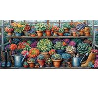 Peinture par Numero Adulte Porte fleurs, Peinture Numero Adulte Débutants DIY Pinceaux Peintures de Dessin de Pigment Acrylique Kit, Loisirs Créatifs Decor Maison Cadeau 80x160cm (sans Cadre) t-436