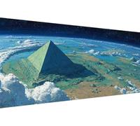 Peinture par Numero Adulte Pyramide Peinture par Numero Adulte Nuage Kit de Bricolage Loisirs Créatifs Adultes, Paint by Numbers par Débutants avec Accessoires, Décoration 50x100cm (Avec Cadre) W-TC82