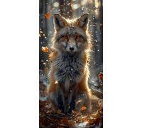Peinture par Numero Adulte Renard Peinture Numero Enfant, Bricolage Loisirs Créatifs Adultes Peinture Numero animal Peinture par Numéro Débutants, Tableau Decoration Murale, Cadeau Femme, 30X60CM