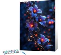 Peinture par Numero Adulte Rêve DIY Oil Painting Kits on Canvas for Beginner, with Brushes and Acrylic Pigment, Paint by Numbers Enfant Fleurs Loisirs Créatifs Adultes,Cadeau 50x70 (Sans Cadre) 0j-978