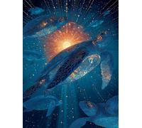 Peinture par Numero Adulte Tortues De Mer Peinture Numero Soleil Painting by Numbers, Kit de Bricolage Activite Manuelle Adulte par Débutants, Décoration de la Maison, Cadeau Avec Cadre 60x80cm T-6M22