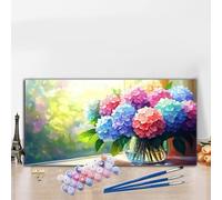 Peinture par Numero Adulte Usine Peinture Numero Fleur Grande taille XXL 40x70 cm Complet Kit Bricolage Loisirs Créatifs Adultes Débutant avec Acrylique et Pinceaux, Maison Décoration Halloween G8-158